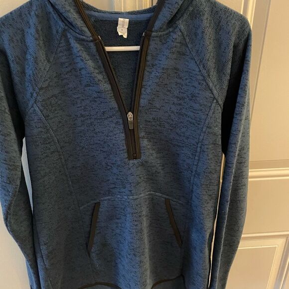 Ideology Blue Navy zip up Hoodie size SM - Picture 7 of 7